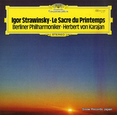 KARAJAN, HERBERT VON strawinsky; le sacre du printemps MG1088