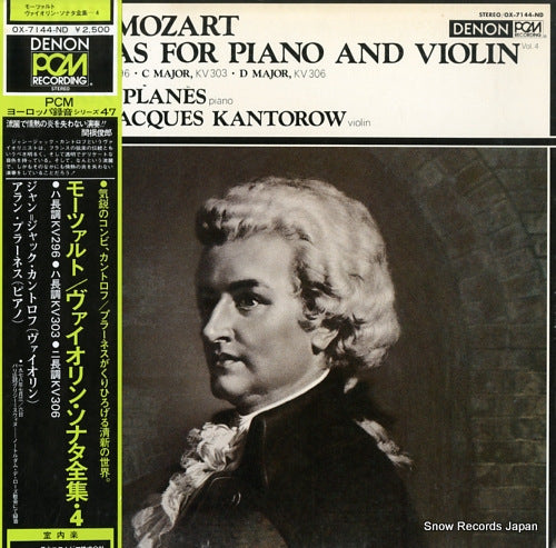 KANTOROW, JEAN-JACQUES mozart; sonatas for piano and violin vol.4 OX-7144-ND