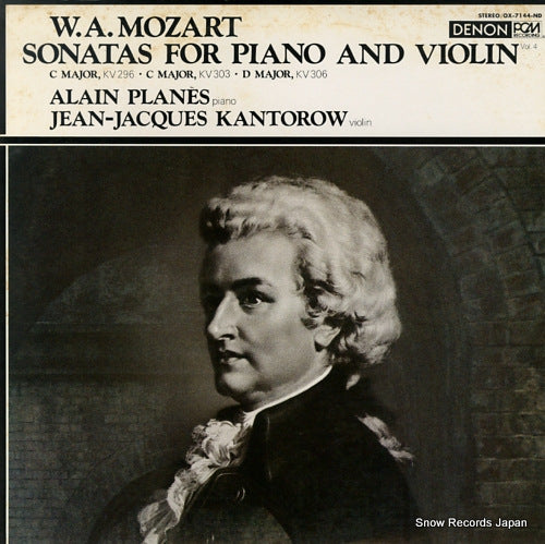 KANTOROW, JEAN-JACQUES mozart; sonatas for piano and violin vol.4 OX-7144-ND
