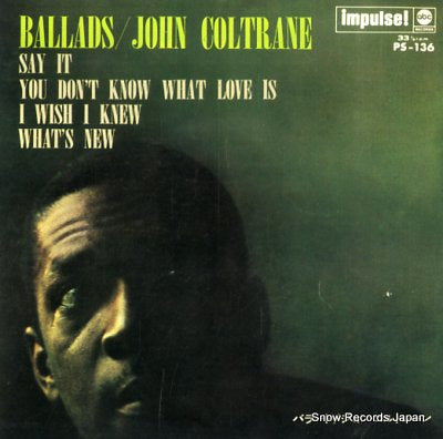 COLTRANE, JOHN ballads PS-136