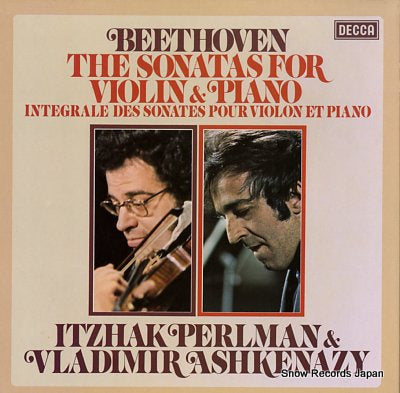 PERLMAN, ITZHAK, AND VLADIMIR ASHKENAZY beethoven; the sonatas for violin & piano D92D5