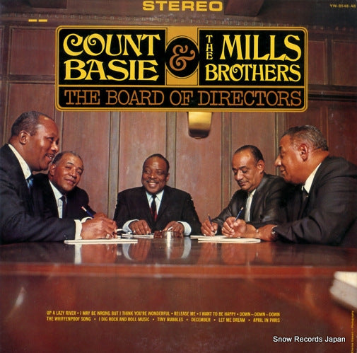 BASIE, COUNT, AND THE MILLS BROTHERS the board of directors YW-8548-AB