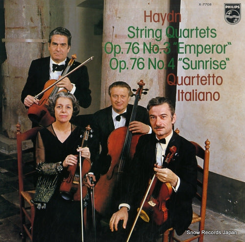 QUARTETTO ITALIANO haydn; string quartets emperor&sunrise X-7708