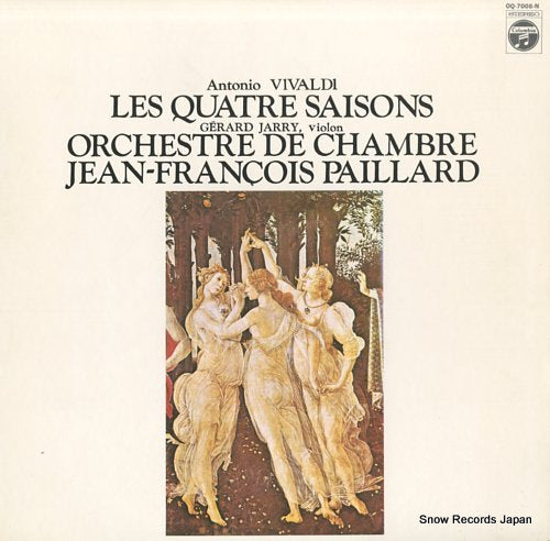 PAILLARD, JEAN-FRANCOIS vivaldi; les quatre saisons OQ-7008-N