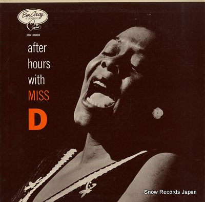 WASHINGTON, DINAH after hours with miss d 195J-49(M)