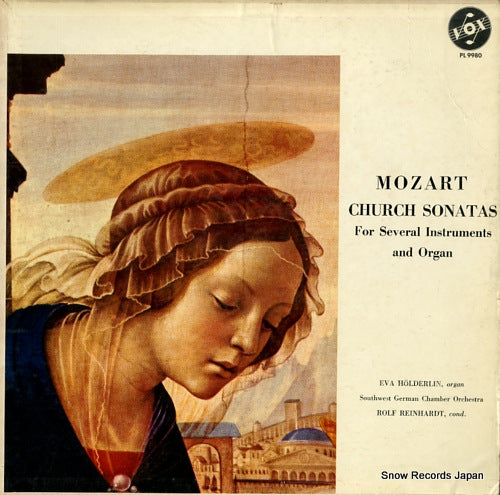 REINHARDT, ROLF mozart; church sonatas for several instruments and organ PL9980