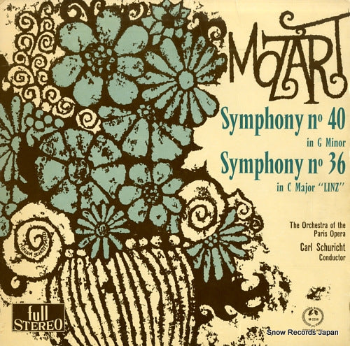 SCHURICHT, CARL mozart; symphony no.40 & symphony no.36 "linz" SM2258