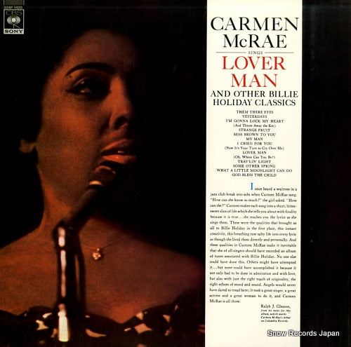 MCRAE, CARMEN lover man 20AP1420