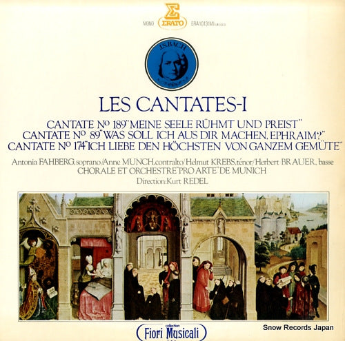 REDEL, KURT bach; les cantates i ERA-1013(M)