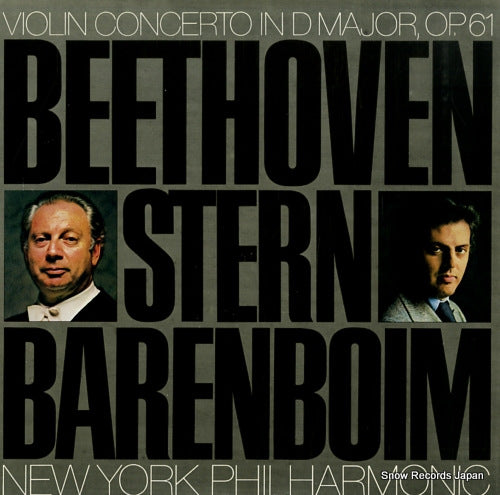 STERN, ISAAC beethoven; violin concerto in d major op.61 20AC1520