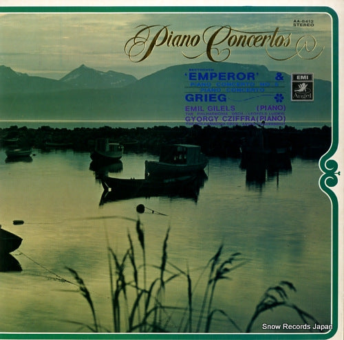 GILELS, EMIL beethoven; piano concerto no.5 "emperor" AA-8412
