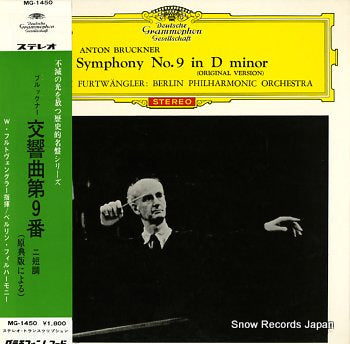 FURTWANGLER, WILHELM bruckner; symphony no.9 in d minor MG-1450
