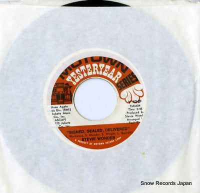 WONDER, STEVIE signed, sealed, delivered Y424F