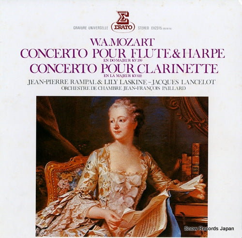 PAILLARD, JEAN-FRANCOIS mozart; concerto pour flute & harpe EX-2315
