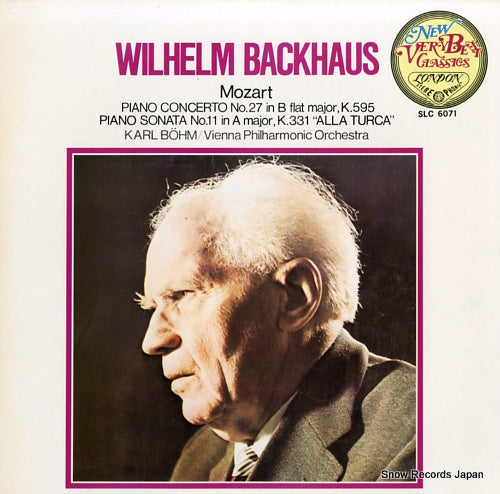 BACKHAUS, WILHELM mozart; piano concerto no.27 in b flat major,k.595 SLC6071