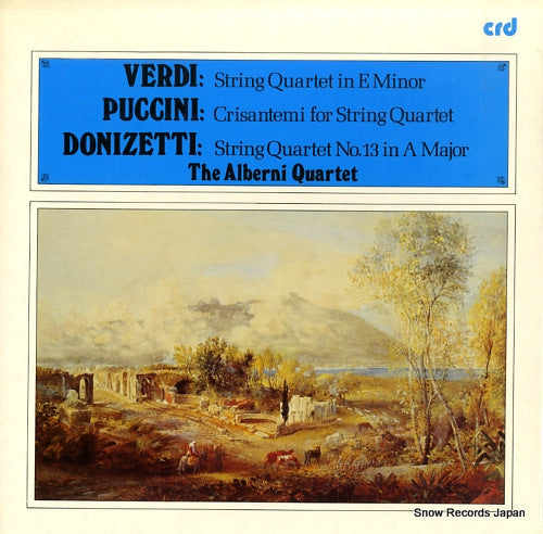ALBERNI QUARTET, THE verdi; string quartet in e minor CRD1066