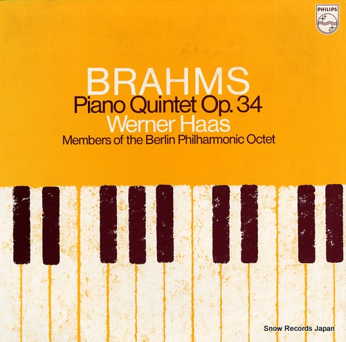 HAAS, WERNER brahms; piano qiuintet op.34 13PC-51