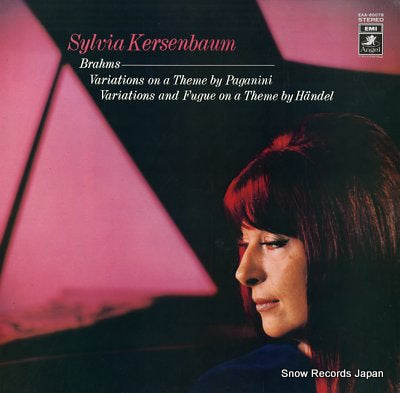 KERSENBAUM, SYLVIA brahms; variations on theme by paganini EAA-80078