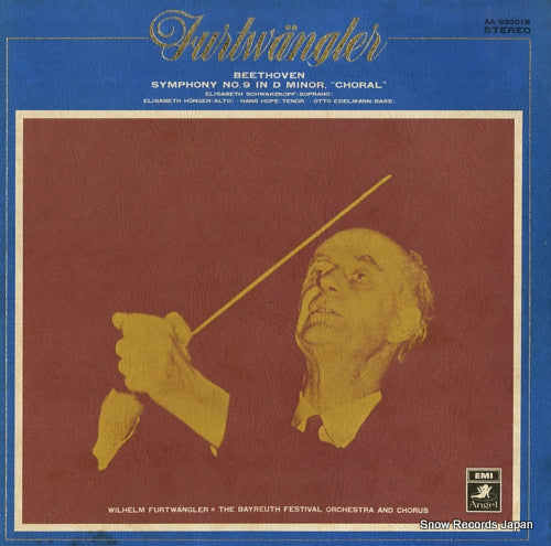 FURTWANGLER, WILHELM beethoven; symphony no.9 in d minor, "choral" AA-93001B