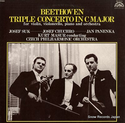 MASUR, KURT beethoven; triple concerto in c major OQ-7213-S
