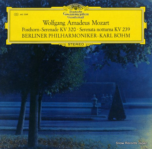 BOHM, KARL mozart; posthorn-serenade kv320, serenata notturna kv239 MG2248