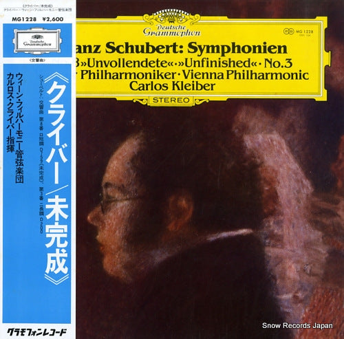 KLEIBER, CARLOS schubert; symphonien no.8 unvollendete MG1228