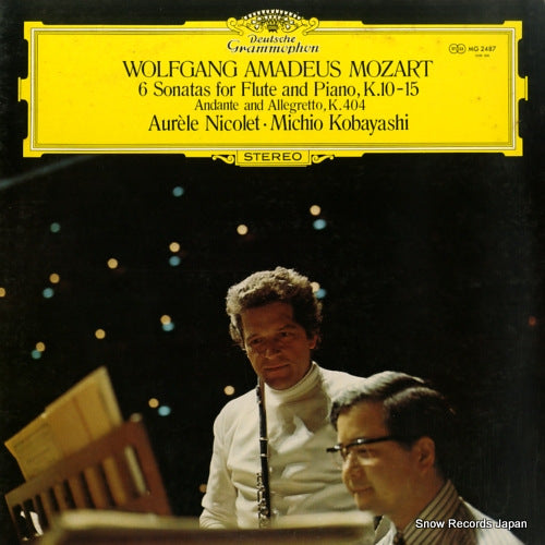 NICOLET, AURELE mozart; 6 sonatas for fruit and piano, k.10-15 MG2487