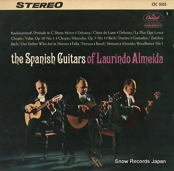 ALMEIDA, LAURINDO spanish guitars of, the CSC5053