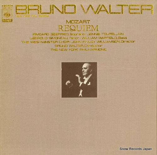 WALTER, BRUNO mozart; requiem k. 626 SONC15007