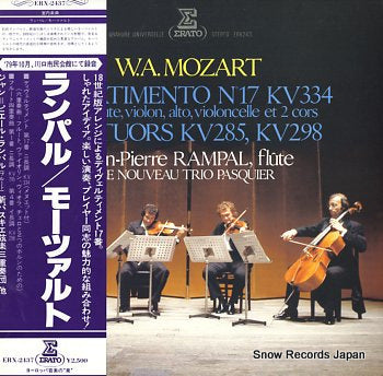 RAMPAL, JEAN-PIERRE mozart; divertimento n 17 kv334 ERX-2437