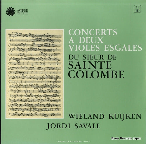 KUIJKEN, WIELAND concerts a deux violes esgales AS10