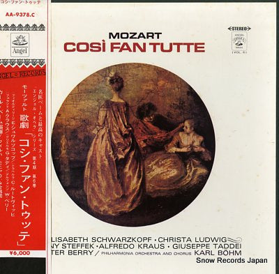 BOHM, KARL mozart; cosi fan tutte AA-9378.C