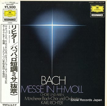 RICHTER, KARL bach; messe in h-moll chore und arien MGX7096