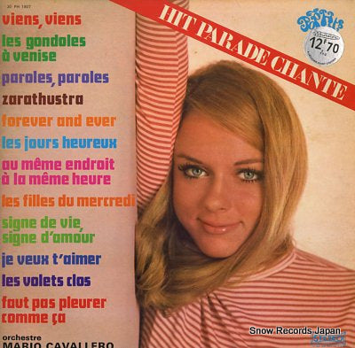 CAVALLERO, MARIO pop hits hit parade chante vol.7 30PH1807
