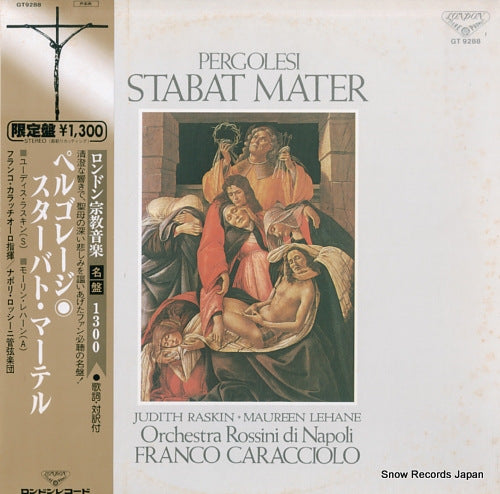 CARACCIOLO, FRANCO pergolesi; stabat mater GT9288