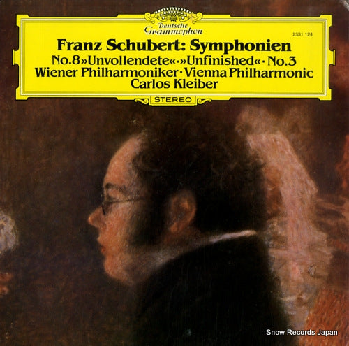KLEIBER, CARLOS schubert; symphonien no.8 "unfinished" & no.3 2531124