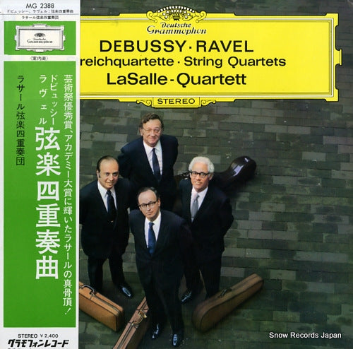 LASALLE QUARTETT debussy, ravel; string quartets MG2388