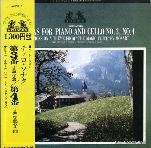 FOURNIER, PIERRE beethoven; sonatas for piano and cello no.3 & 4 MH5015