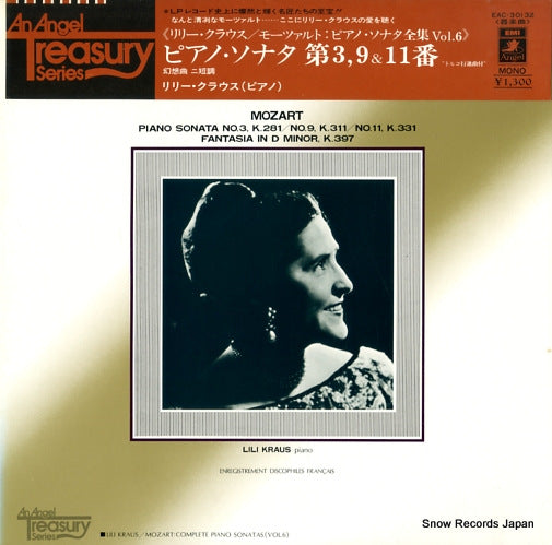 KRAUS, LILI mozart; piano sonata no.3 k.281 EAC-30132