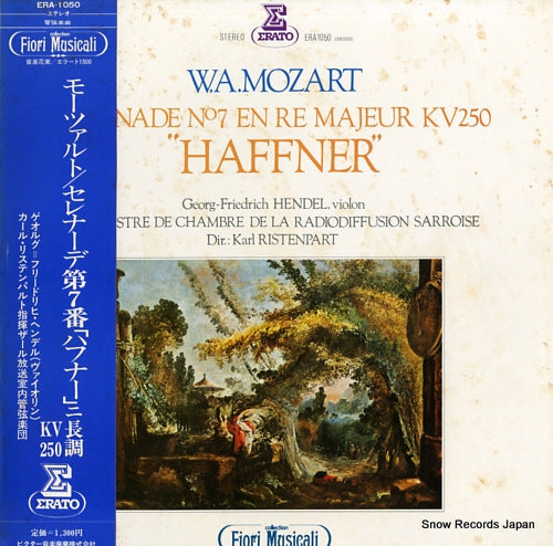 RISTENPART, KARL mozart; serenade no.7 en re majeur kv250 ERA-1050