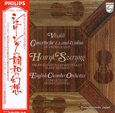 SZERYNG, HENRYK vivaldi; concertos for 1,2, and 4 violins X-7663