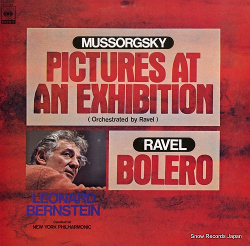 BERNSTEIN, LEONARD mussorgsky; pictures at an exhibition 23AC556