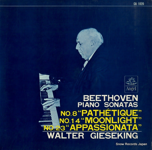 GIESEKING, WALTER beethoven; piano sonatas no.8 "pathetique" CA1020