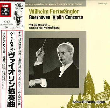 FURTWANGLER, WILHELM beethoven; violin concerto in d major WF-60014