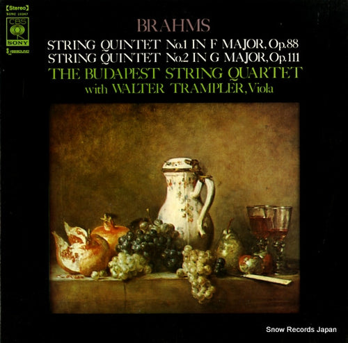 TRAMPLER, WALTER brahms; string quintet no.1 & no.2 SONC10347