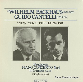 BACKHAUS, WILHELM beethoven; piano concerto no.4 in g major, op.58 SLF5012