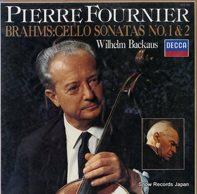 FOURNIER, PIERRE brahms; cello sonatas no.1&2 ECS785