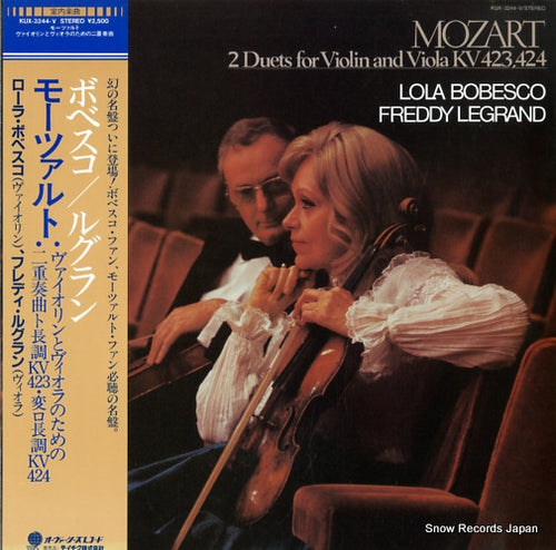 BOBESCO, LOLA mozart; 2duets for violin and viola kv423,424 KUX-3244-V