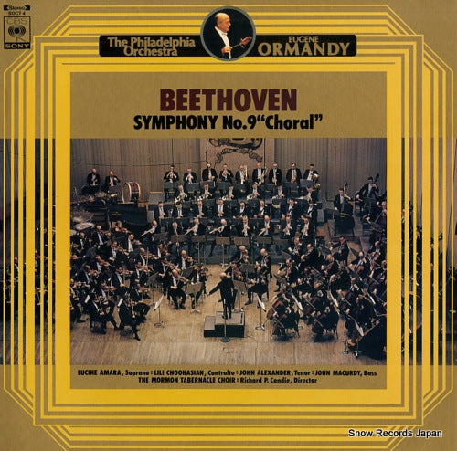 ORMANDY, EUGENE beethoven; symphony no.9"choral" SOCT4