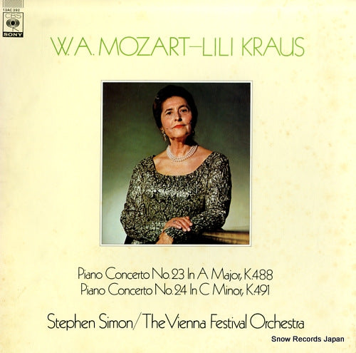 KRAUS, LILI mozart; piano concerto no.23 & no.24 13AC392
